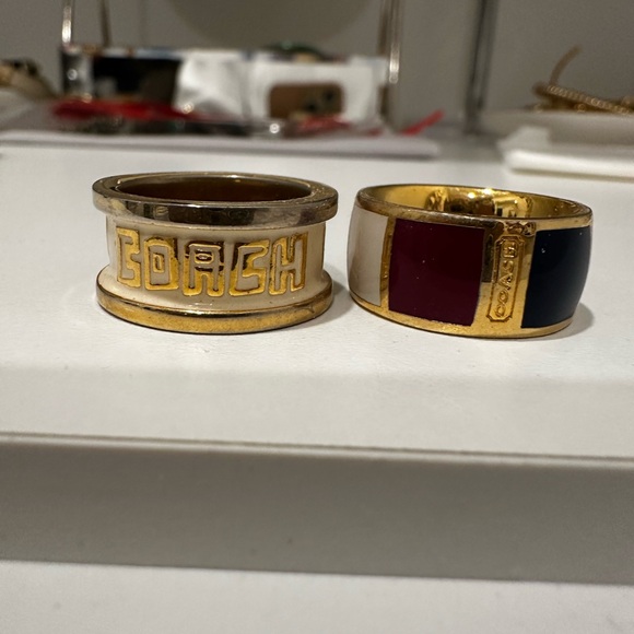 Coach Gold and Multicolor Rings Set - Picture 8 of 8